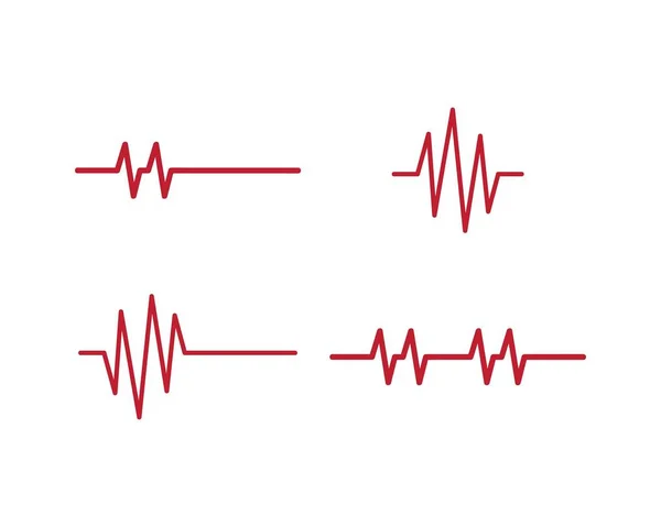 脉动标识模板矢量图标设计 — 图库矢量图片
