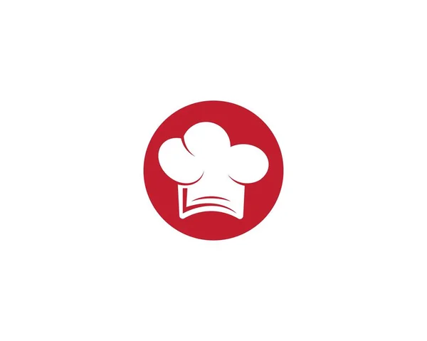 Şef Şapka Logo Şablon Vektör Resimleme Tasarımı — Stok Vektör