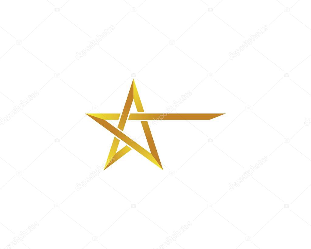Star logo template vector icon illustration design