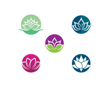 Güzellik Vektörü çiçek tasarımı logo şablonu simgesi