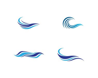 Su Dalgası logo vektör illüstrasyon tasarımı