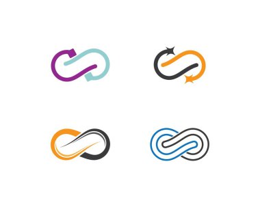 Sonsuz logo şablonu vektör resimleme tasarımı