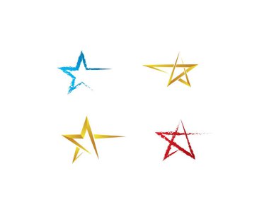 Yıldız Logosu Şablonu vektör illüstrasyon tasarımı