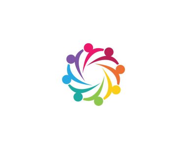 Evlat edinme ve toplumsal bakım logosu vektör resmetme tasarımı