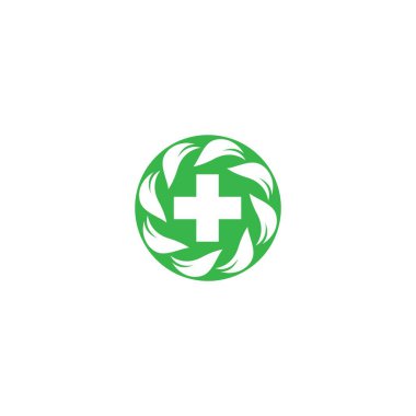Tıbbi Logo şablon vektör illüstrasyon tasarımı