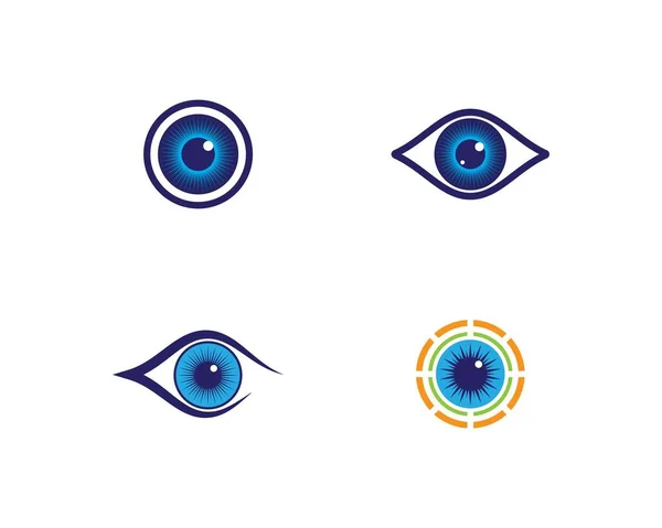 Modèle Logo Pour Les Yeux Icône Vectorielle Illustration Design — Image vectorielle