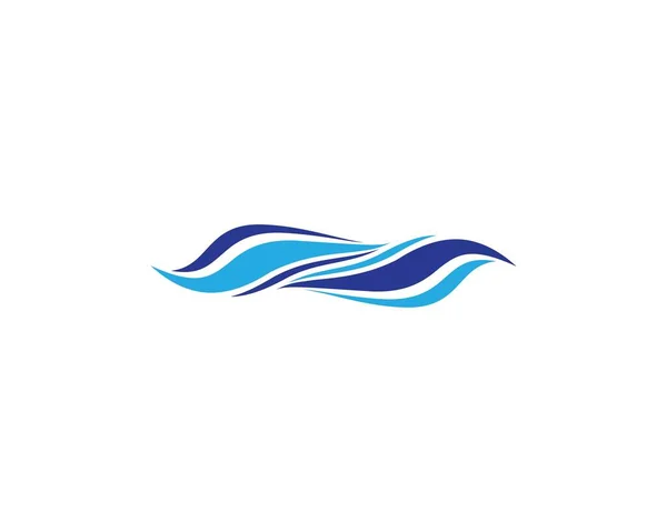 Wasser Welle Logo Vektor Symbol Illustration Design — Stockvektor