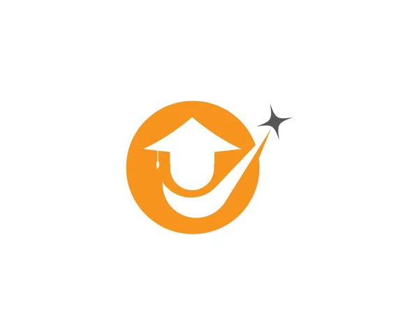 Edukacja Logo Szablon Wektor Ikona Ilustracja Projekt — Wektor stockowy