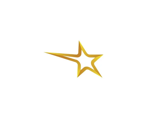 Desenho Ilustração Ícone Vetor Modelo Logotipo Estrela — Vetor de Stock