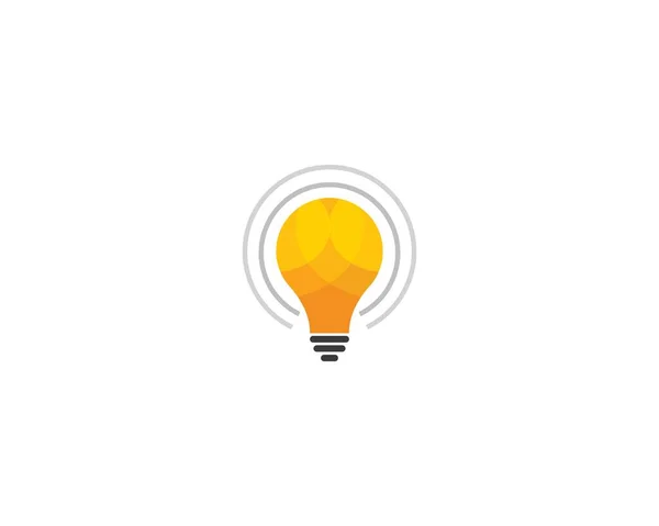 Glühbirne Logo Vorlage Vektor Symbol Illustration Design — Stockvektor