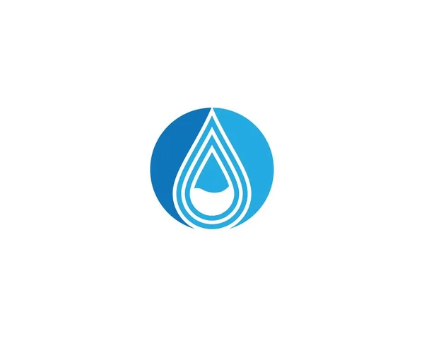 Plantilla Logotipo Gota Agua Icono Vectores Diseño Ilustración — Archivo Imágenes Vectoriales