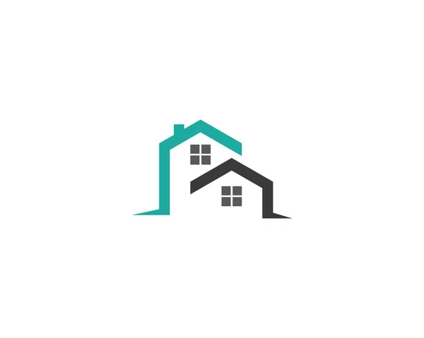 Immobilien Logo Vorlage Vektor Symbol Illustration Design — Stockvektor