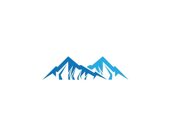 Mountain Logo Template Vector Pictogram Illustratie Ontwerp — Stockvector