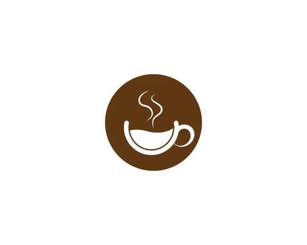 Kaffeetasse Logo Template Vektor Icon Design — Stockvektor