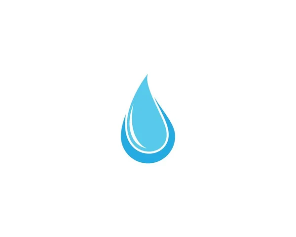 Plantilla Logotipo Gota Agua Icono Vectores Diseño Ilustración — Archivo Imágenes Vectoriales