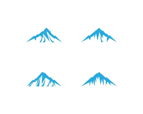 Modèle Logo Montagne Vectoriel Icône Illustration Design — Image vectorielle