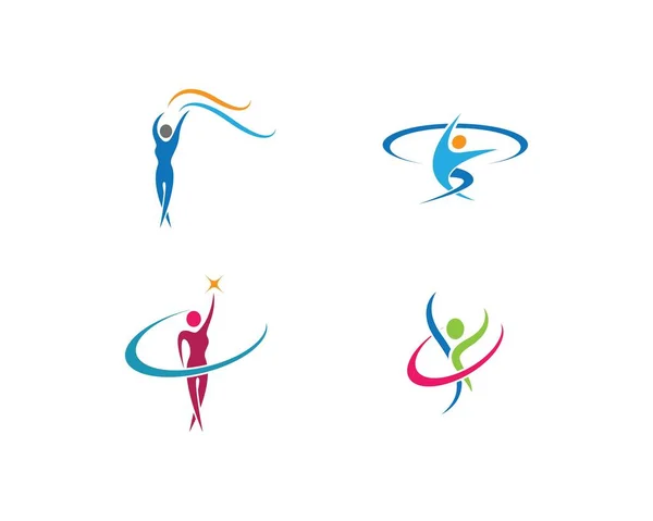 Sport Logo Vektor Icon Illustration Design — Stockvektor