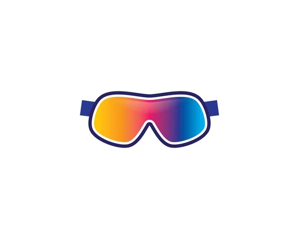 Gafas Deportivas Vector Icono Ilustración Diseño — Vector de stock