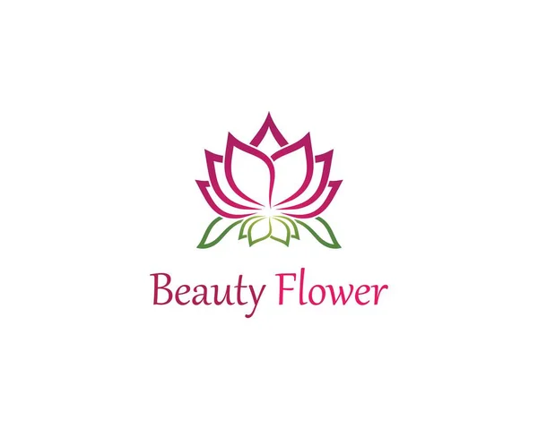 Belleza Flores Logotipo Plantilla Vector Icono — Archivo Imágenes Vectoriales