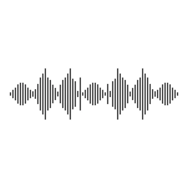 Schallwelle Logo Vorlage Vektor Symbol Illustration — Stockvektor