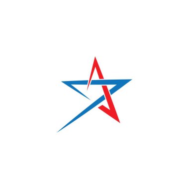 Yıldız Logosu Şablonu vektör illüstrasyon tasarımı