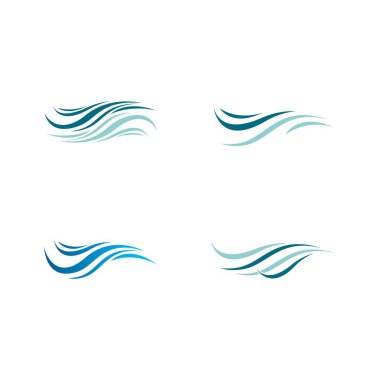 Su Dalgası logo vektör illüstrasyon tasarımı