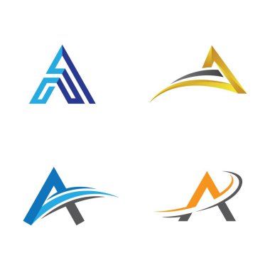 Bir harf logo vektör illüstrasyon tasarımı