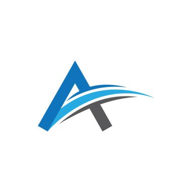 Bir harf logo vektör illüstrasyon tasarımı