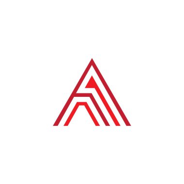 Bir harf logo vektör illüstrasyon tasarımı