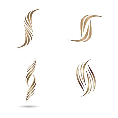 Kuaför logo şablonu vektör resimleme tasarımı