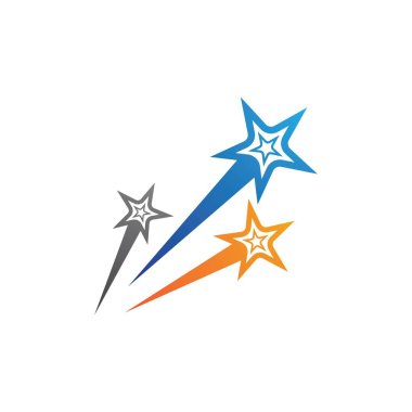 Yıldız Logosu Şablonu vektör illüstrasyon tasarımı