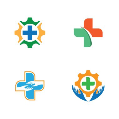 Tıbbi Logo şablon vektör illüstrasyon tasarımı