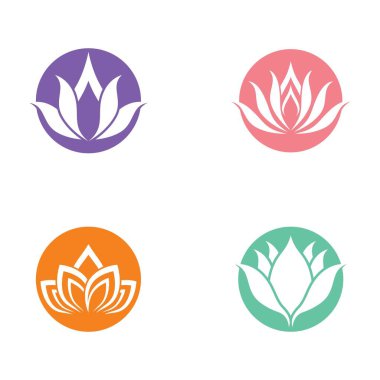 Lotus sembolü vektör illüstrasyonu