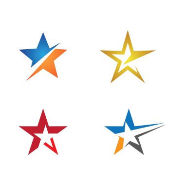 Yıldız Logosu Şablonu vektör illüstrasyon tasarımı