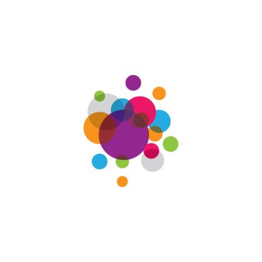 Kabarcık logosu şablon vektör resimleme tasarımı