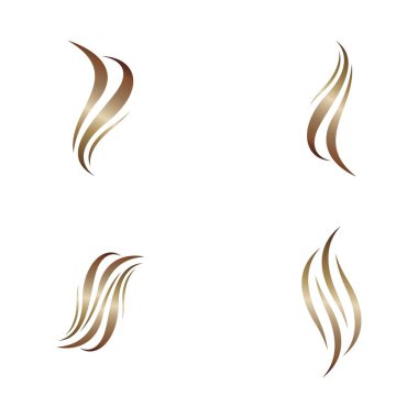 Kuaför logo şablonu vektör resimleme tasarımı