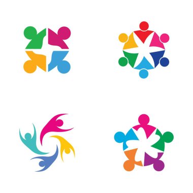 Evlat edinme ve toplumsal bakım logosu vektör resmetme tasarımı