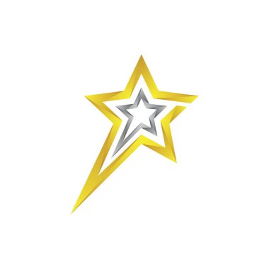 Yıldız Logosu Şablonu vektör illüstrasyon tasarımı