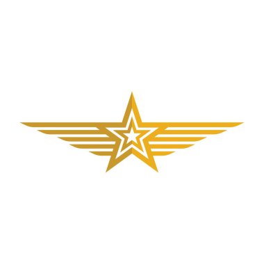 Yıldız Logosu Şablonu vektör illüstrasyon tasarımı