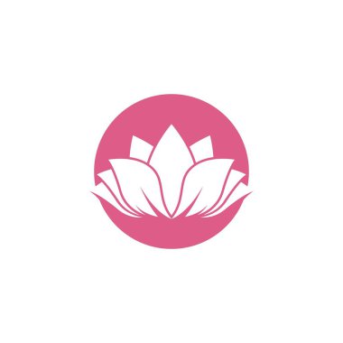 Güzellik çiçekleri logo şablon vektör simgesi