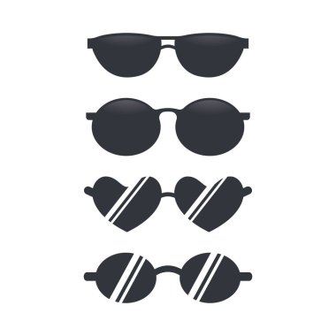 Gözlük logo vektör resimleme tasarımı