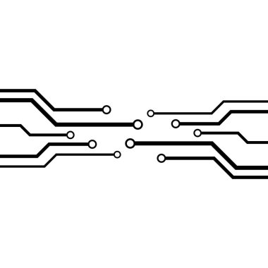 Circuit logo şablon vektör resimleme tasarımı