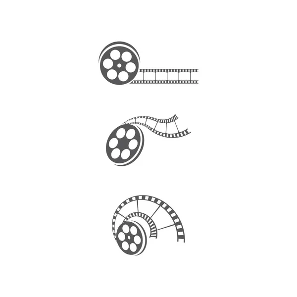 Illustration Icône Vectorielle Bande Film — Image vectorielle