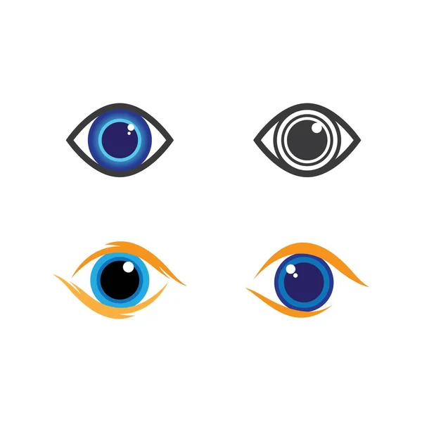 Markenidentität Corporate Eye Care Vektor Logo Design — Stockvektor