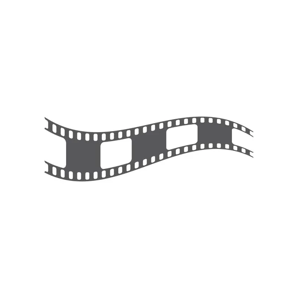 Filmstrip Vector Icono Ilustración Diseño — Archivo Imágenes Vectoriales