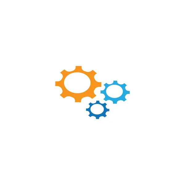 Gear Logo Template Vector Pictogram Illustratie Ontwerp — Stockvector