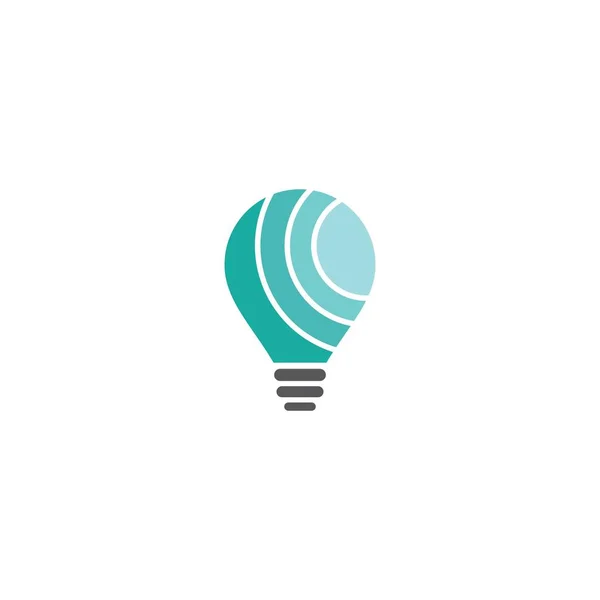 Modèle Logo Ampoule Vectoriel Icône Illustration Design — Image vectorielle
