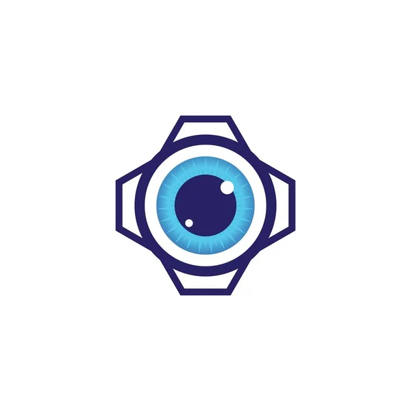 Markenidentität Corporate Eye Care Vektor Logo Design — Stockvektor