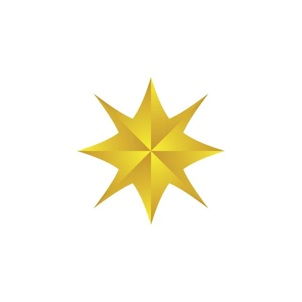 Star Logo Template Vektor Ikon Illusztráció Tervezés — Stock Vector