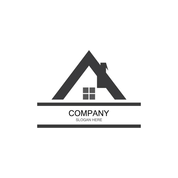 Propriedade Logotipo Modelo Vetor Ícone Ilustração Design —  Vetores de Stock